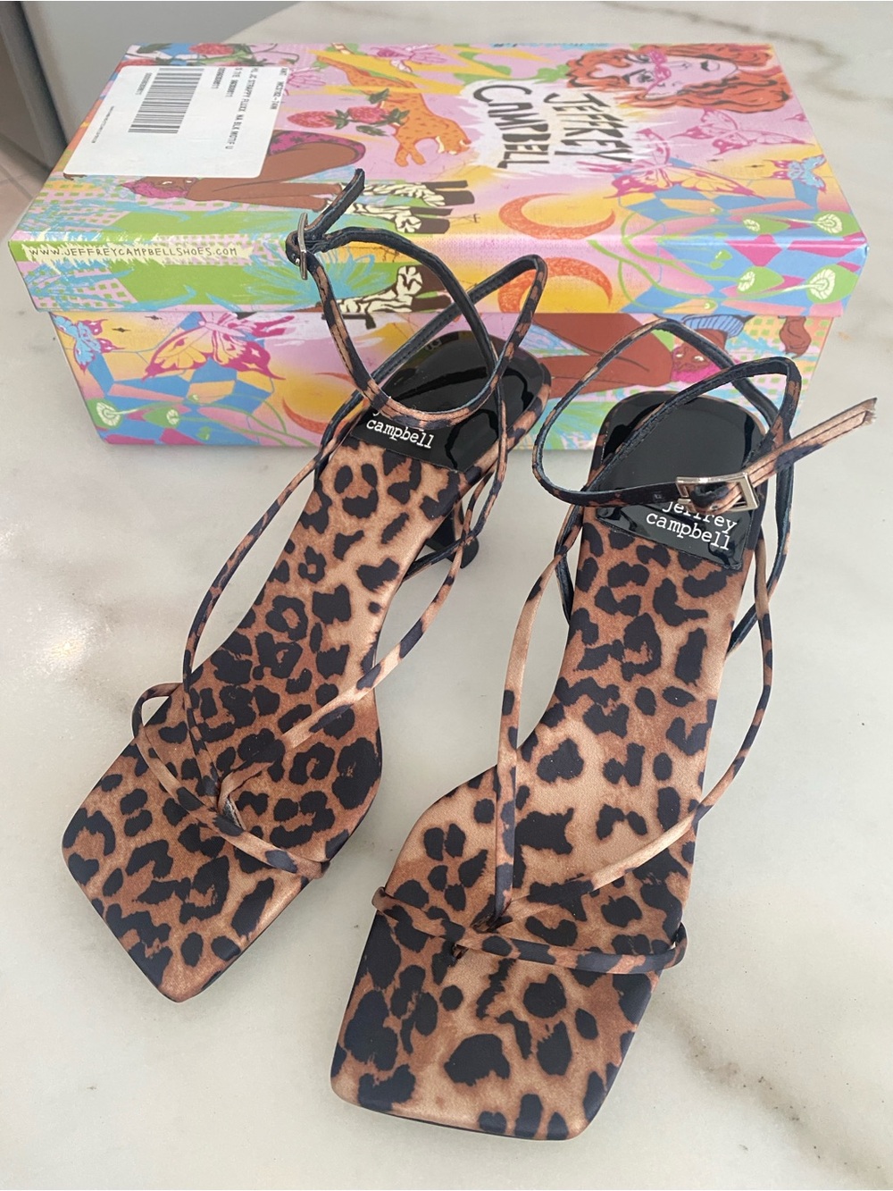 JEFFREY CAMPBELL Fluxx Heels - Cheetah. Size: 7 - Picture 7 of 16
